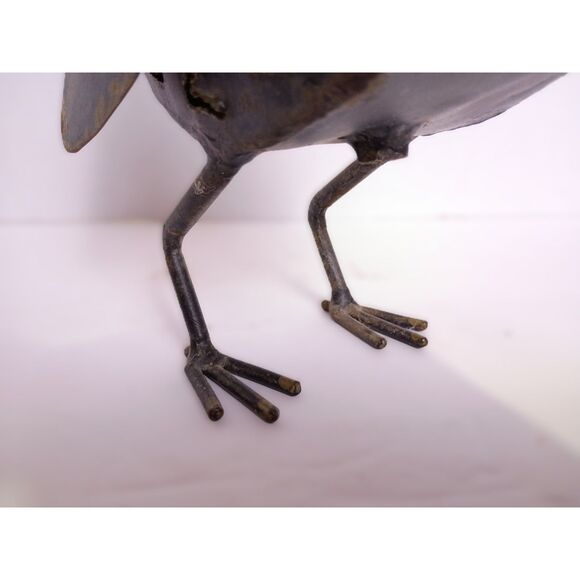 Vintage Rustic Metal Rooster Chicken Handmade Outdoor Tealight Candle Holder - Picture 12 of 15